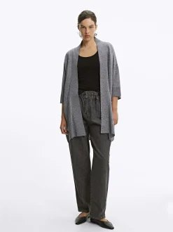 PARFOIS Cárdigan De Punto Gris Clearance