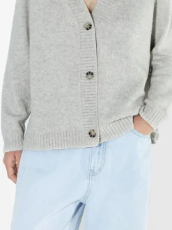 PARFOIS C&aacute;rdigan De Punto Con Botones Gris Store