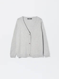 PARFOIS C&aacute;rdigan De Punto Con Botones Gris Store