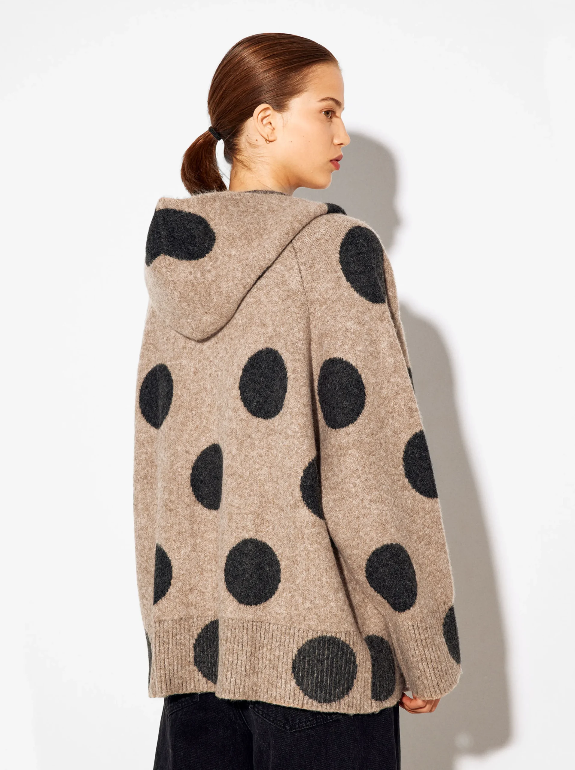 PARFOIS Cárdigan De Punto Jacquard Camel Sale