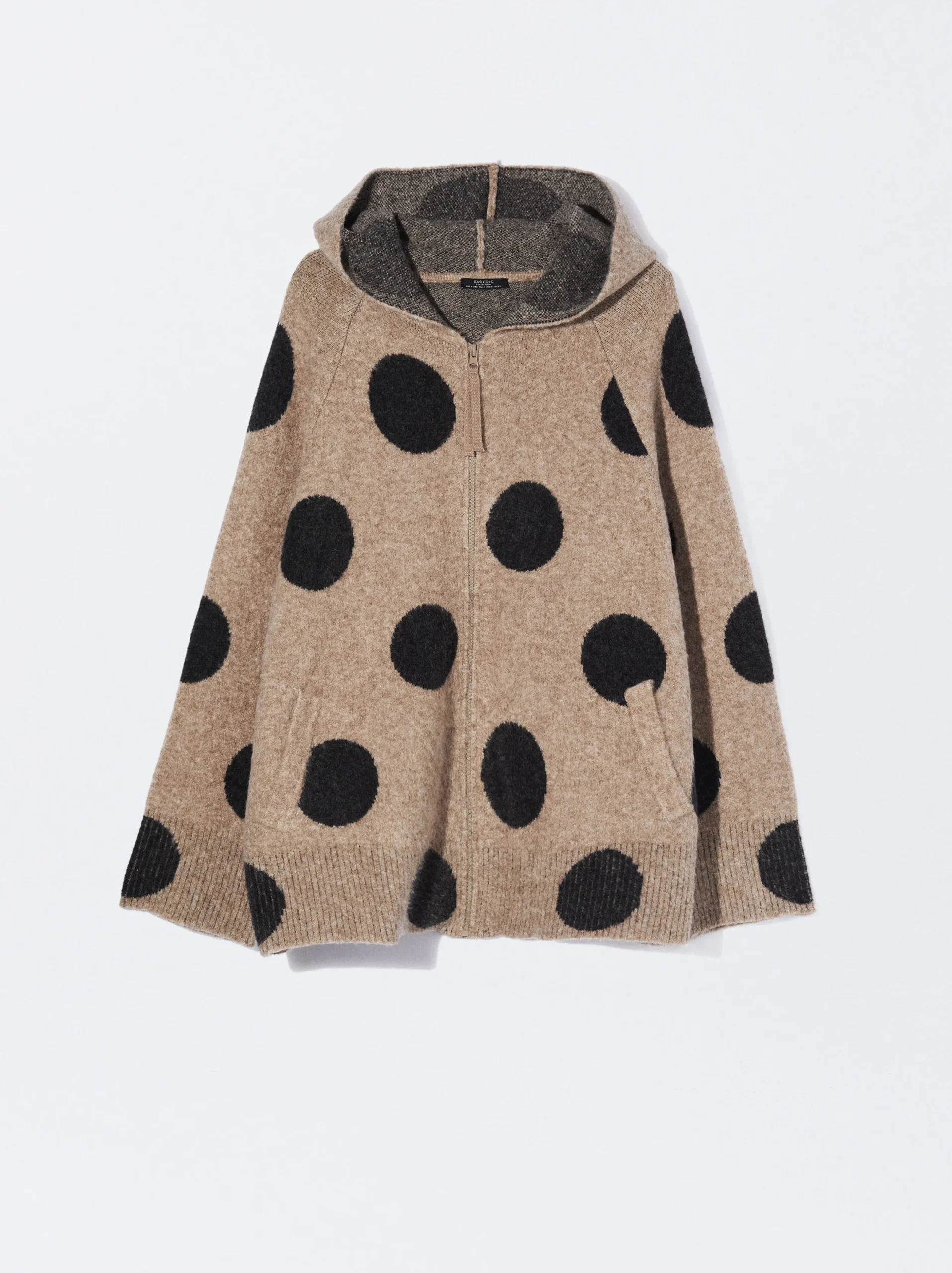 PARFOIS Cárdigan De Punto Jacquard Camel Sale