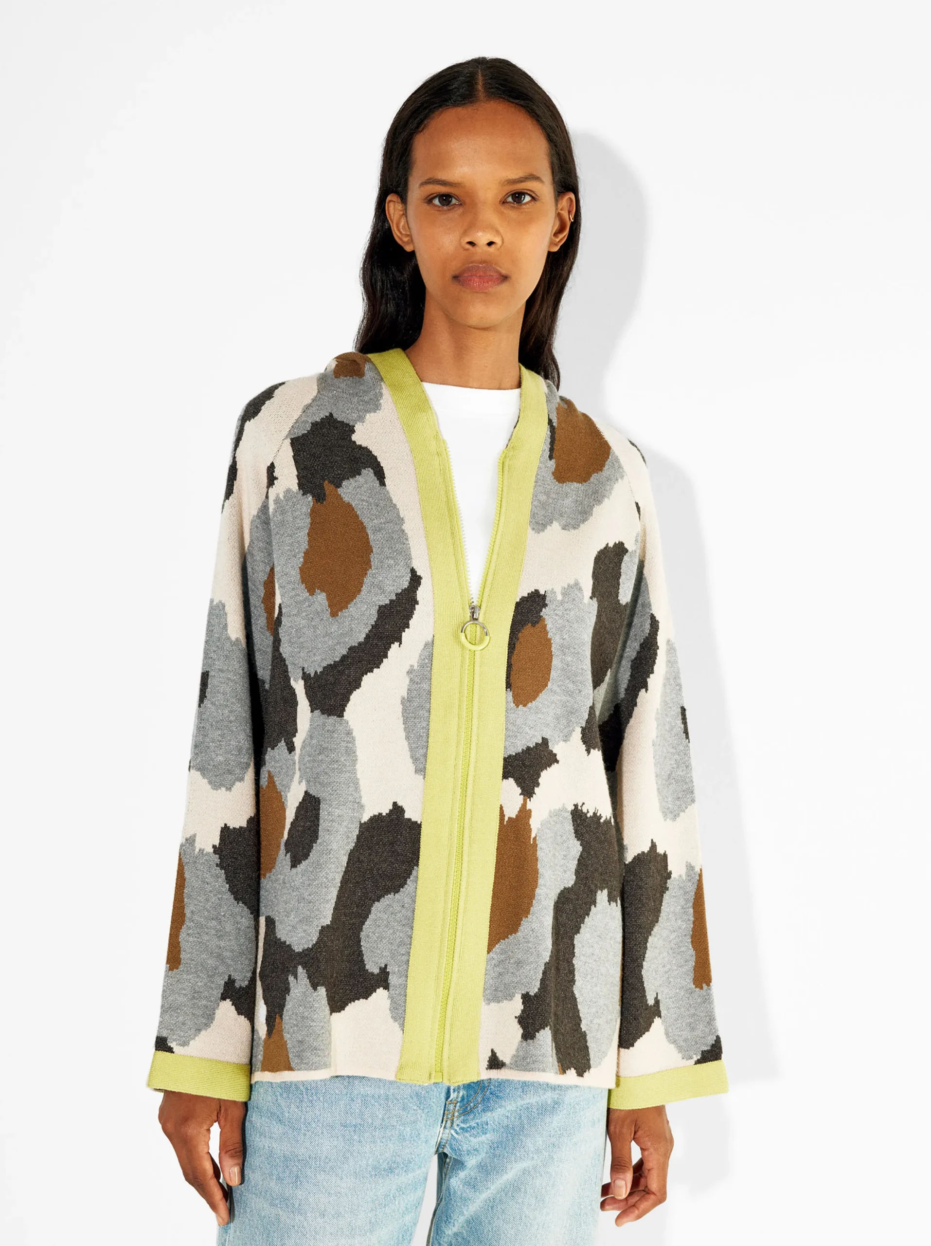 PARFOIS Cárdigan De Punto Jacquard Multicor Best