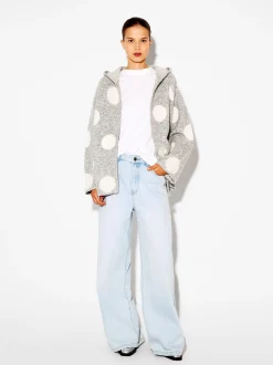 PARFOIS C&aacute;rdigan De Punto Jacquard Gris Hot