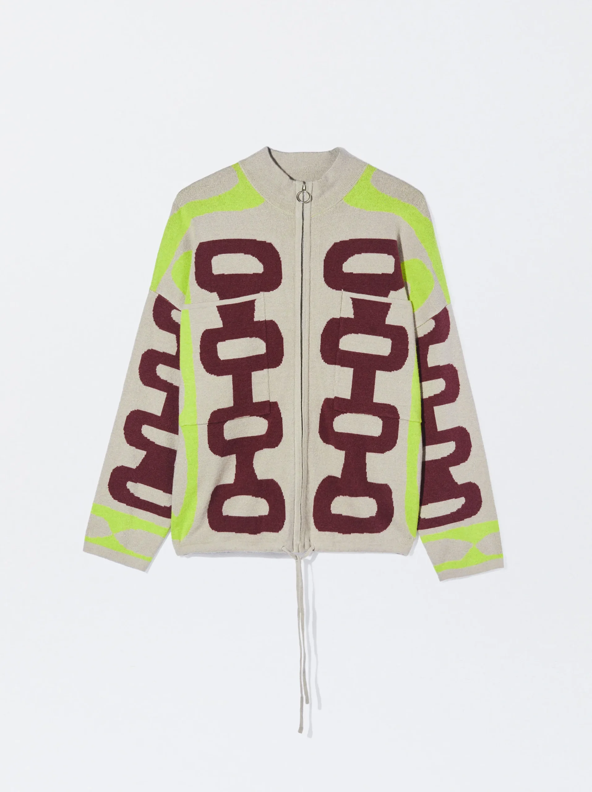 PARFOIS Cárdigan De Punto Jacquard Multicor Outlet