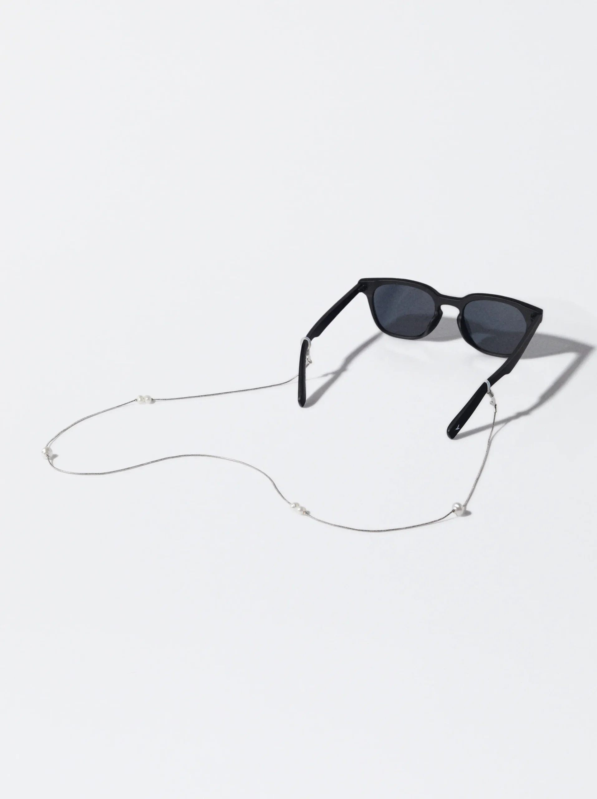 PARFOIS Cadena Para Gafas Con Perlas De Agua Dulce Plateado Cheap
