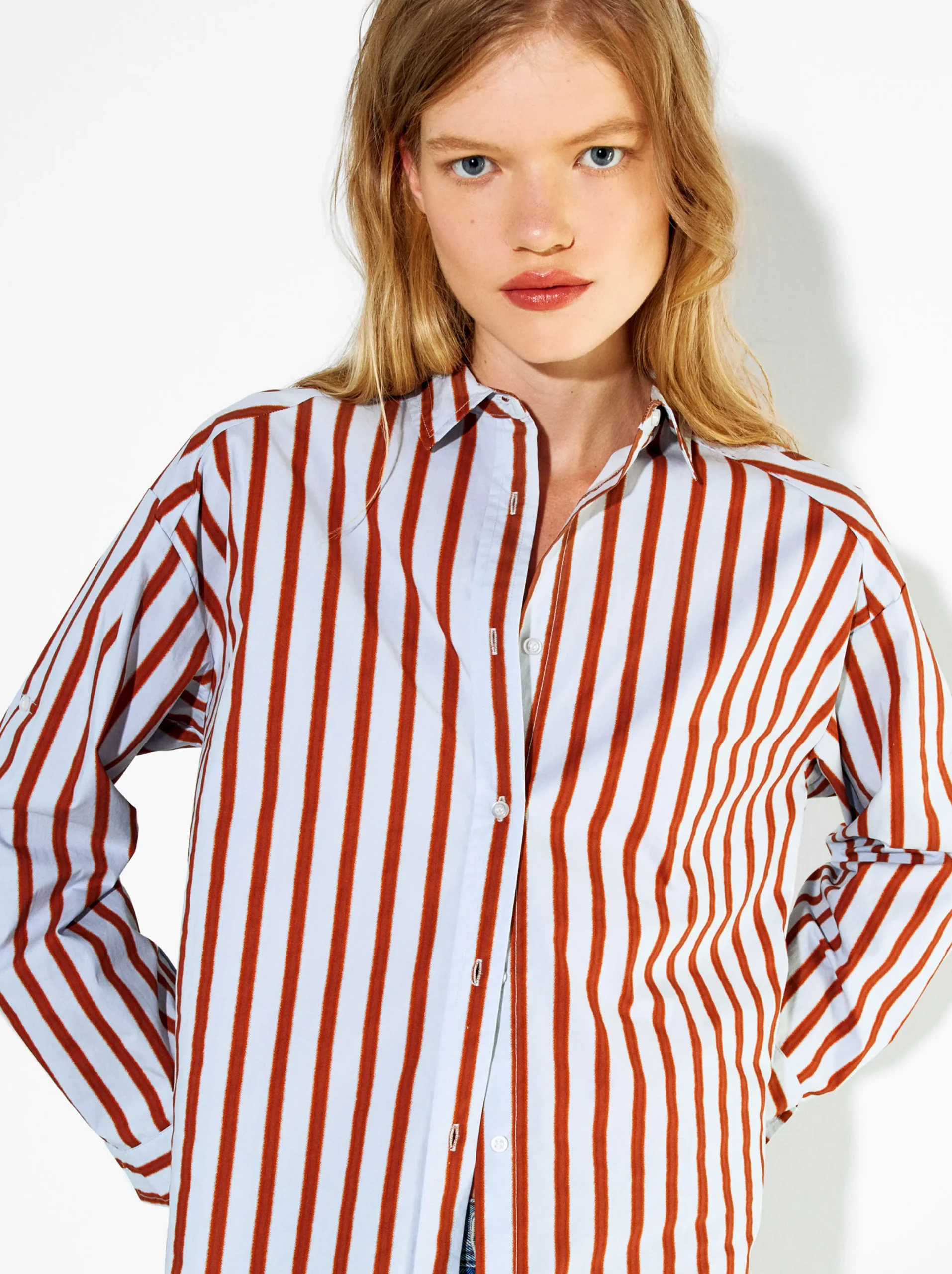 PARFOIS Camisa 100% Algodón Multicor Outlet
