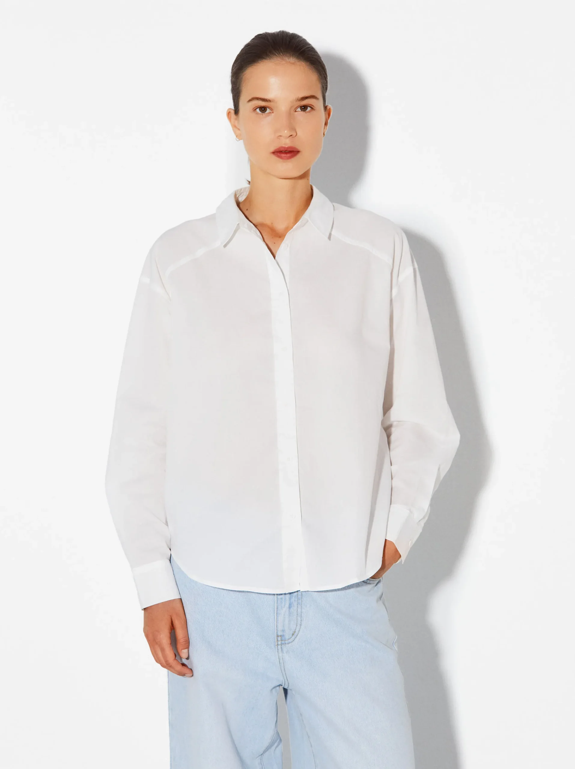 PARFOIS Camisa 100% Algodón Blanco Best