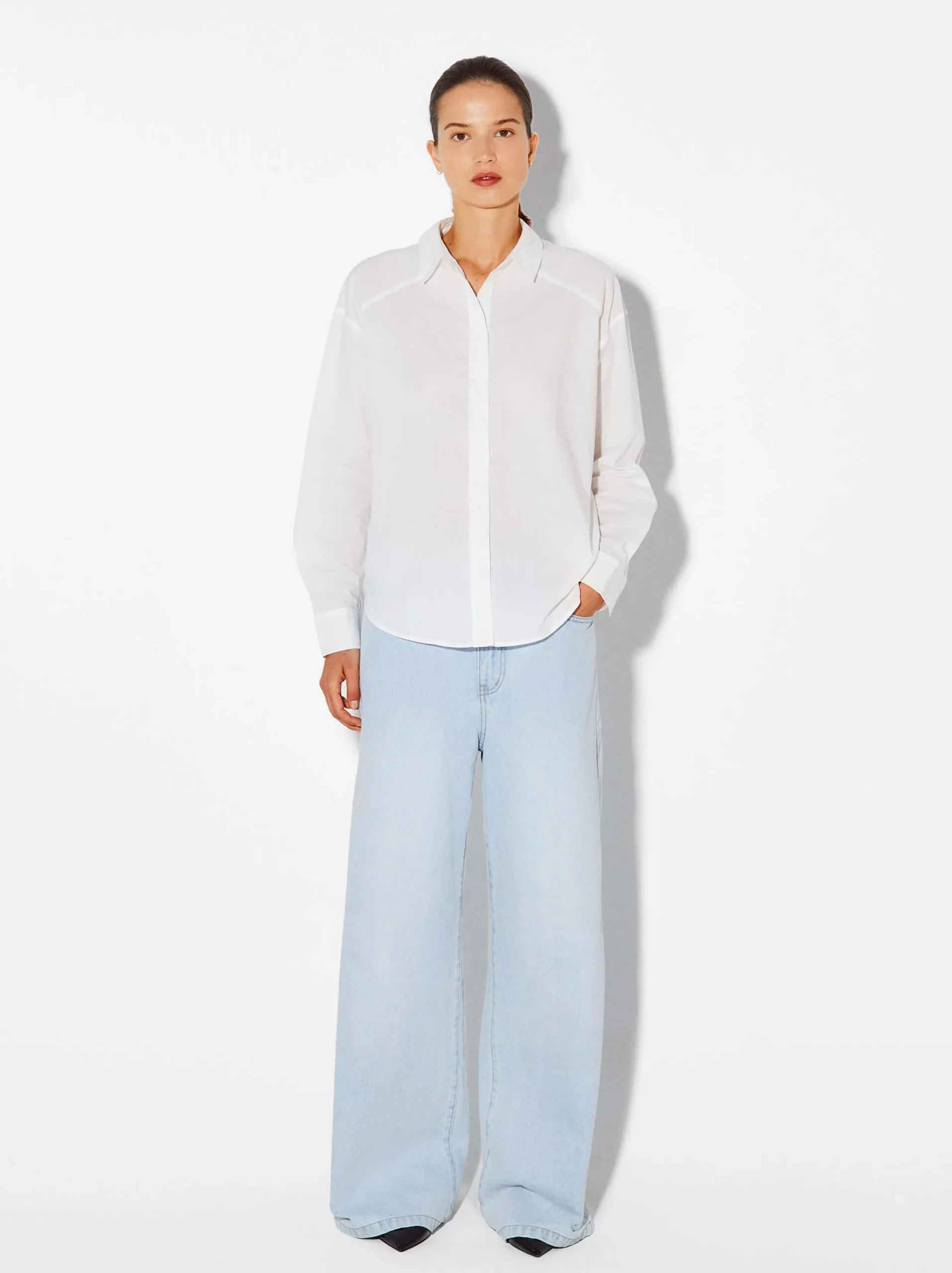PARFOIS Camisa 100% Algodón Blanco Best