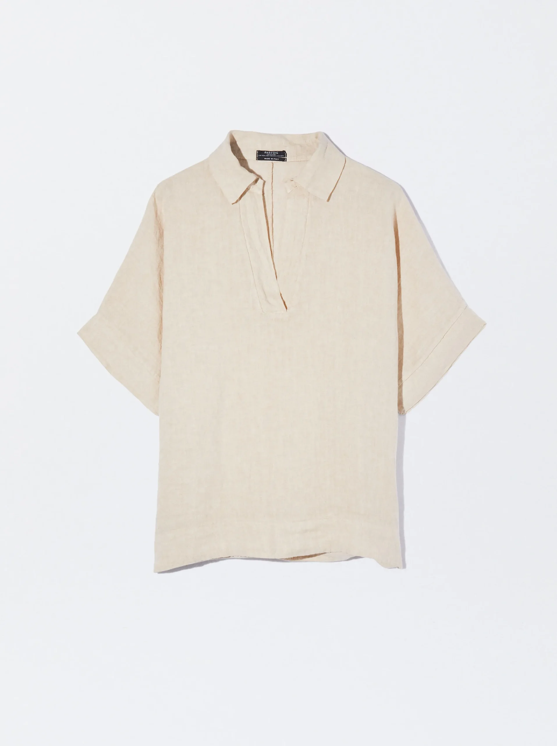 PARFOIS Camisa 100% Lino Crudo Best Sale