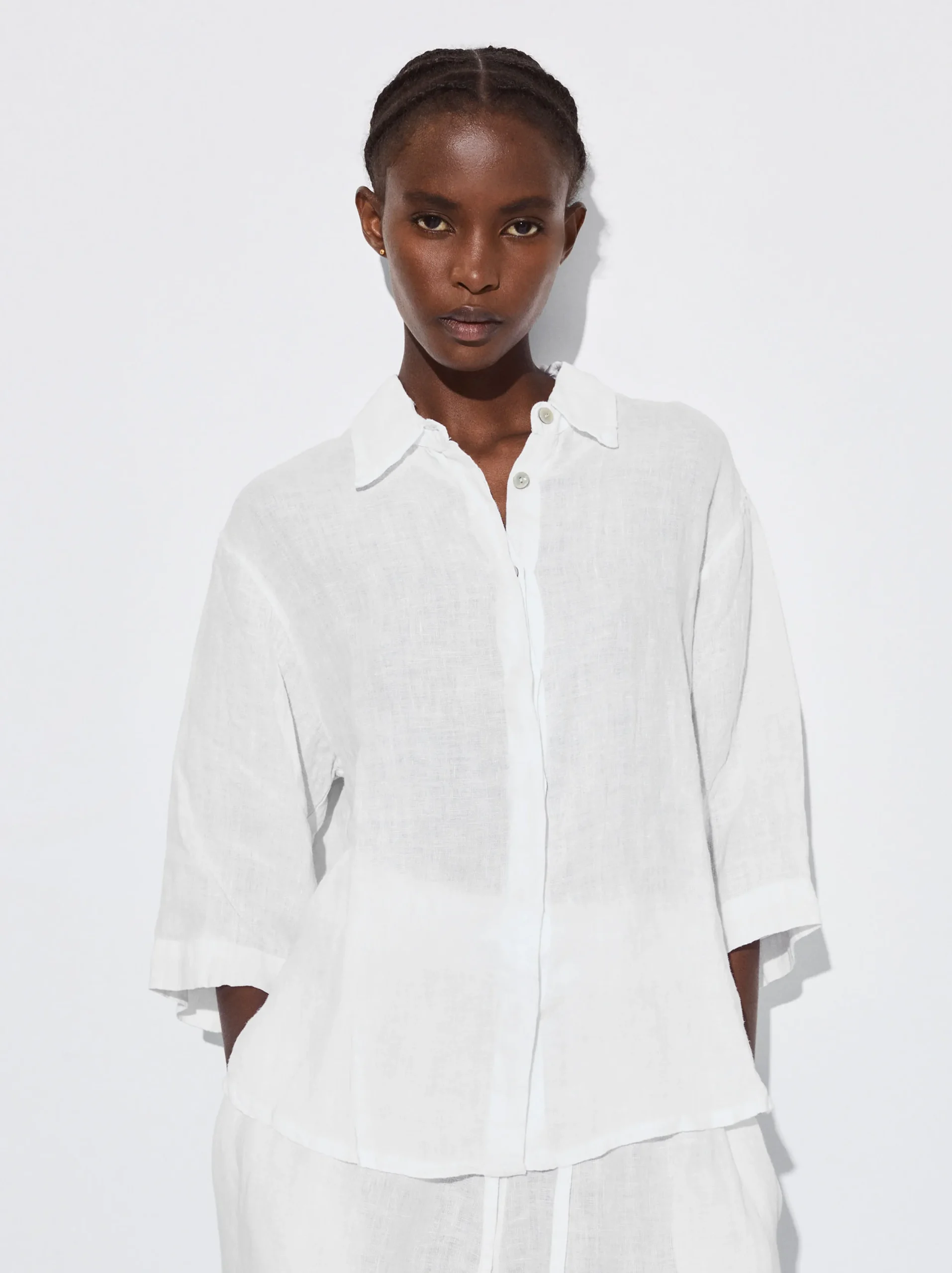 PARFOIS Camisa 100% Lino Crudo Best