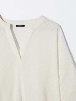 PARFOIS Camisa Algodón Con Lazada Crudo Clearance
