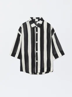 PARFOIS Camisa Algod&oacute;n Con Rayas Multicor Discount