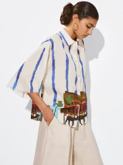 PARFOIS Camisa Algod&oacute;n Estampada Multicor Outlet