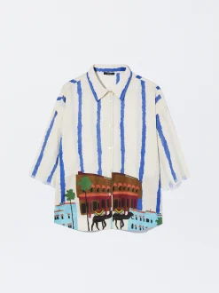 PARFOIS Camisa Algod&oacute;n Estampada Multicor Outlet