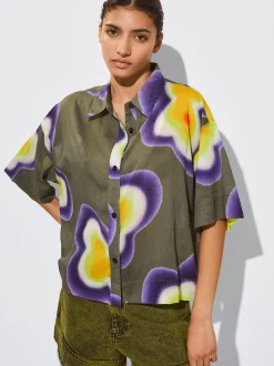PARFOIS Camisa Algodón Estampada Multicor Shop
