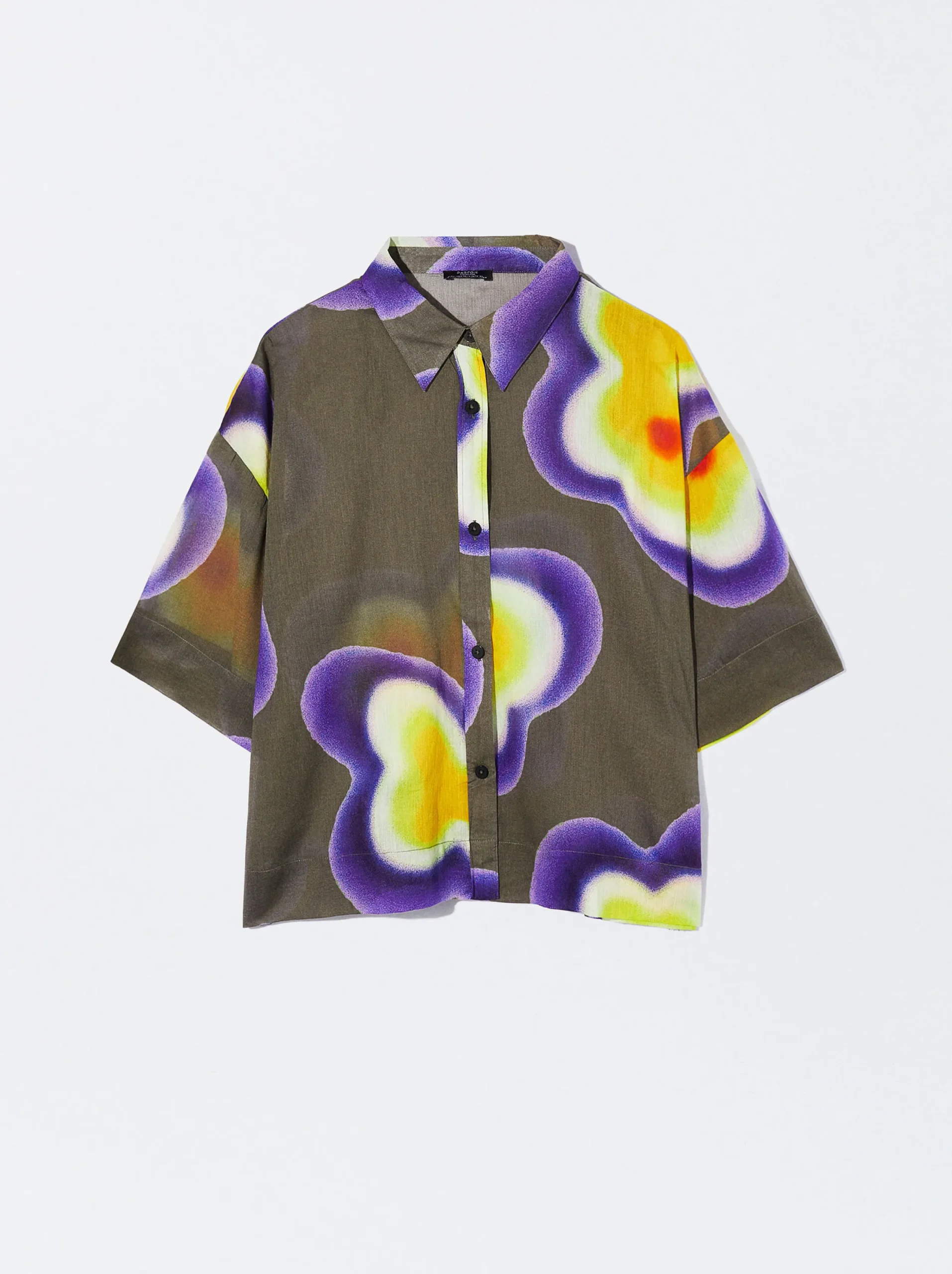PARFOIS Camisa Algodón Estampada Multicor Shop