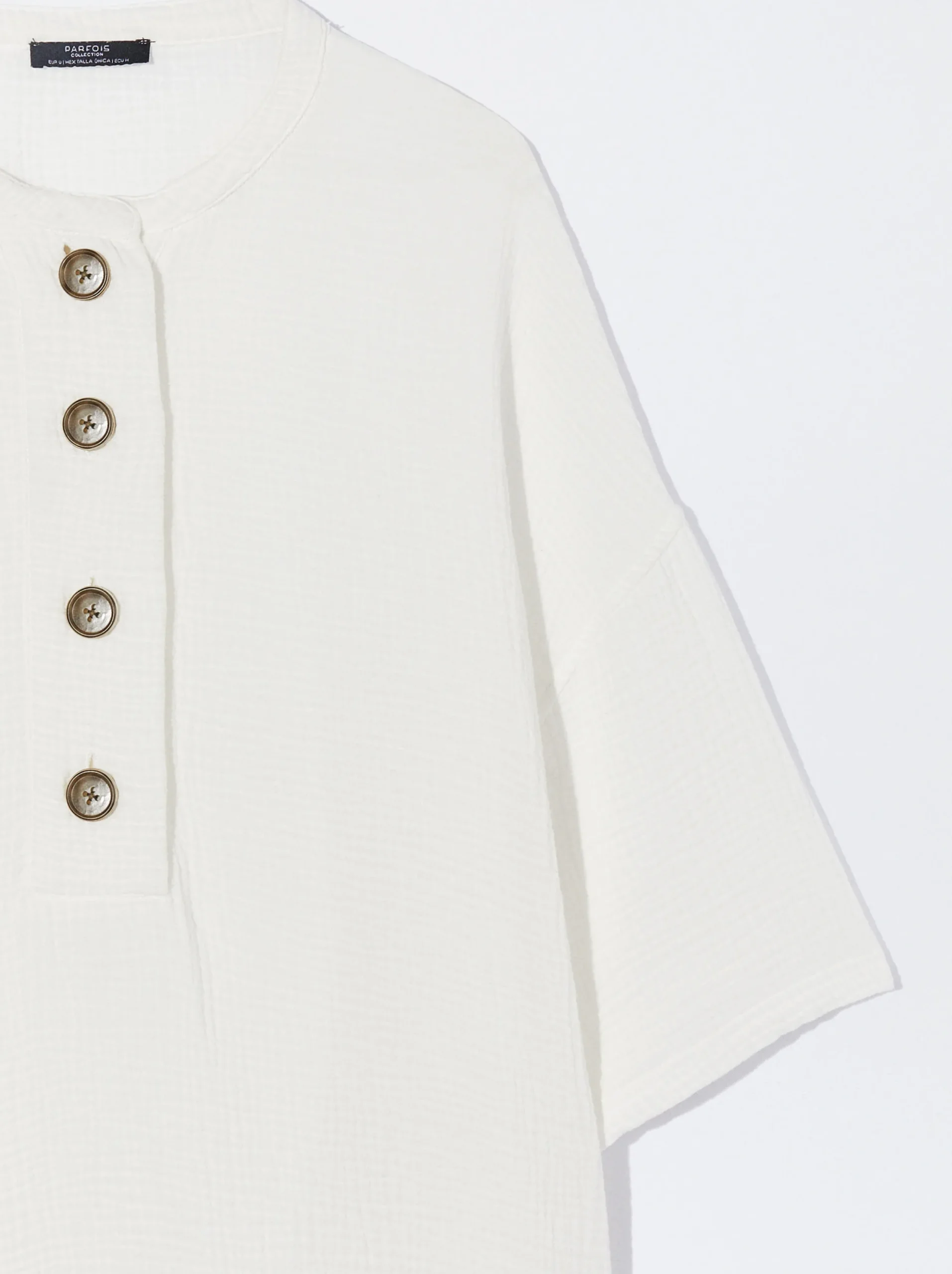 PARFOIS Camisa Con Estructura Crudo Best Sale