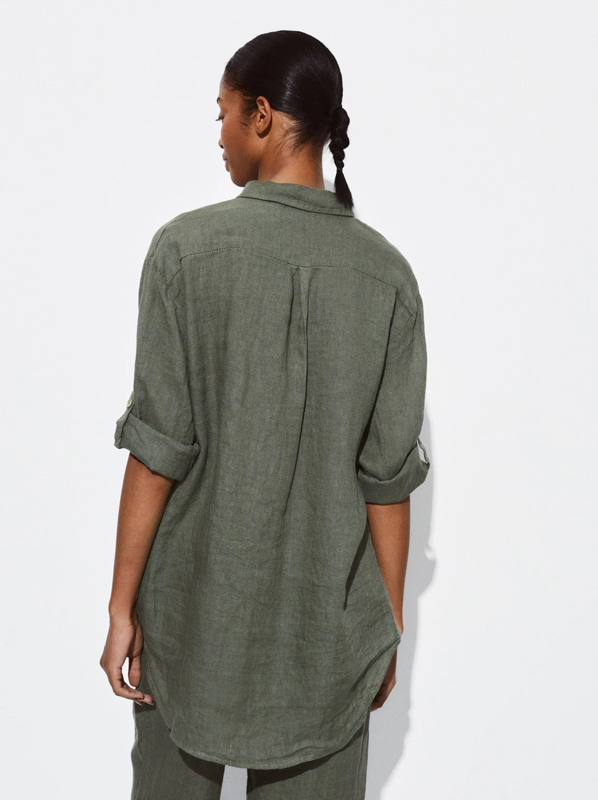 PARFOIS Camisa De Lino Caqui New