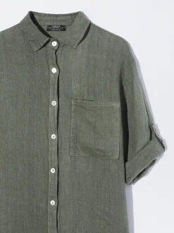 PARFOIS Camisa De Lino Caqui New