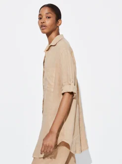 PARFOIS Camisa De Lino Crudo Cheap