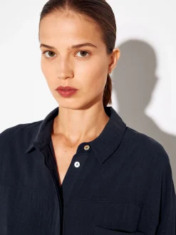 PARFOIS Camisa De Lyocell Azul Hot
