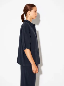 PARFOIS Camisa De Lyocell Azul Hot