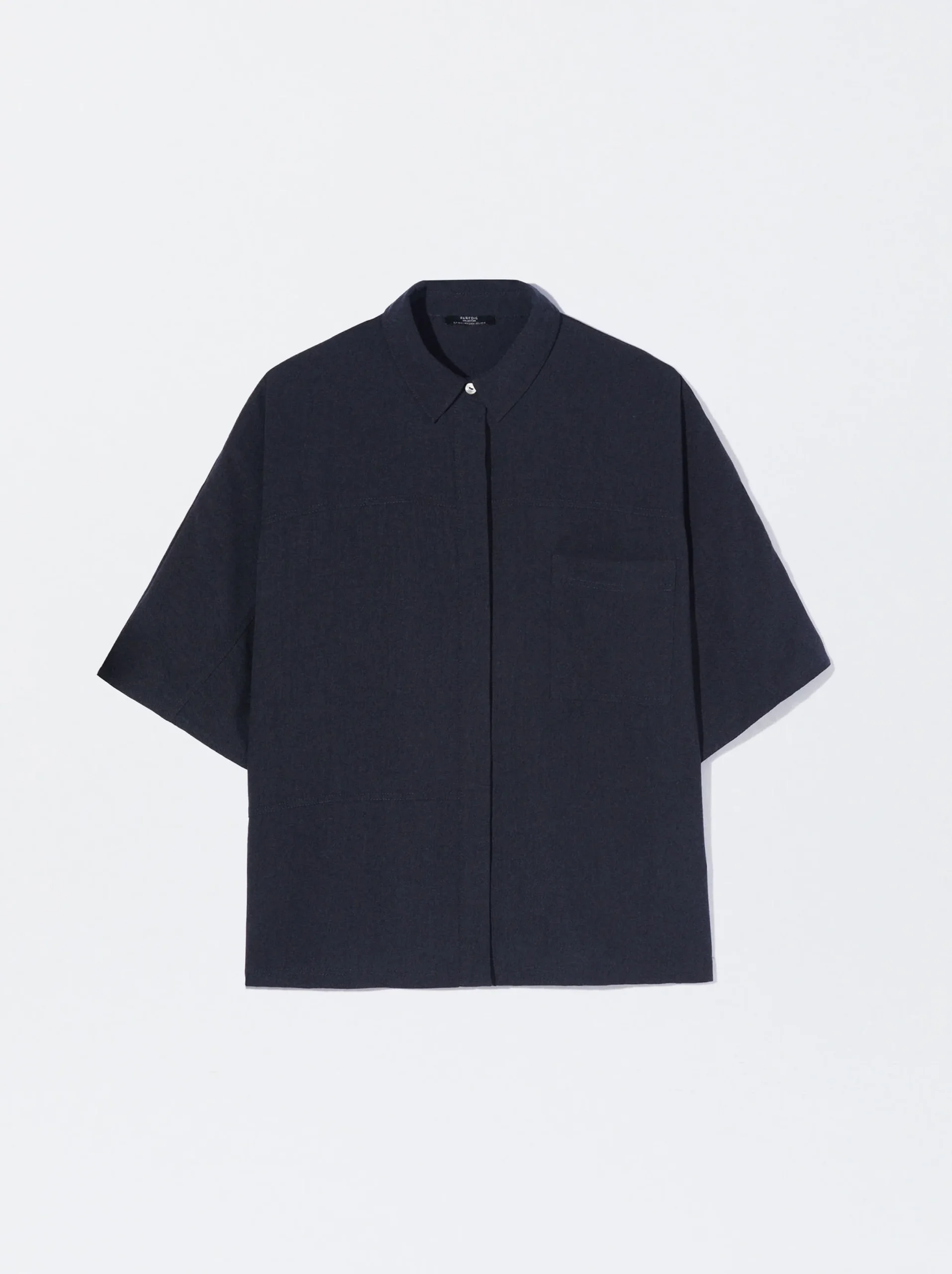 PARFOIS Camisa De Lyocell Azul Hot