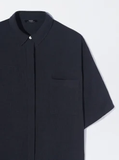 PARFOIS Camisa De Lyocell Azul Hot