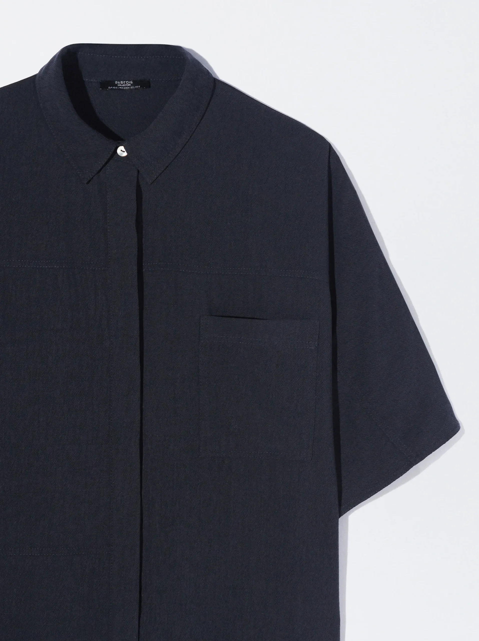 PARFOIS Camisa De Lyocell Azul Hot