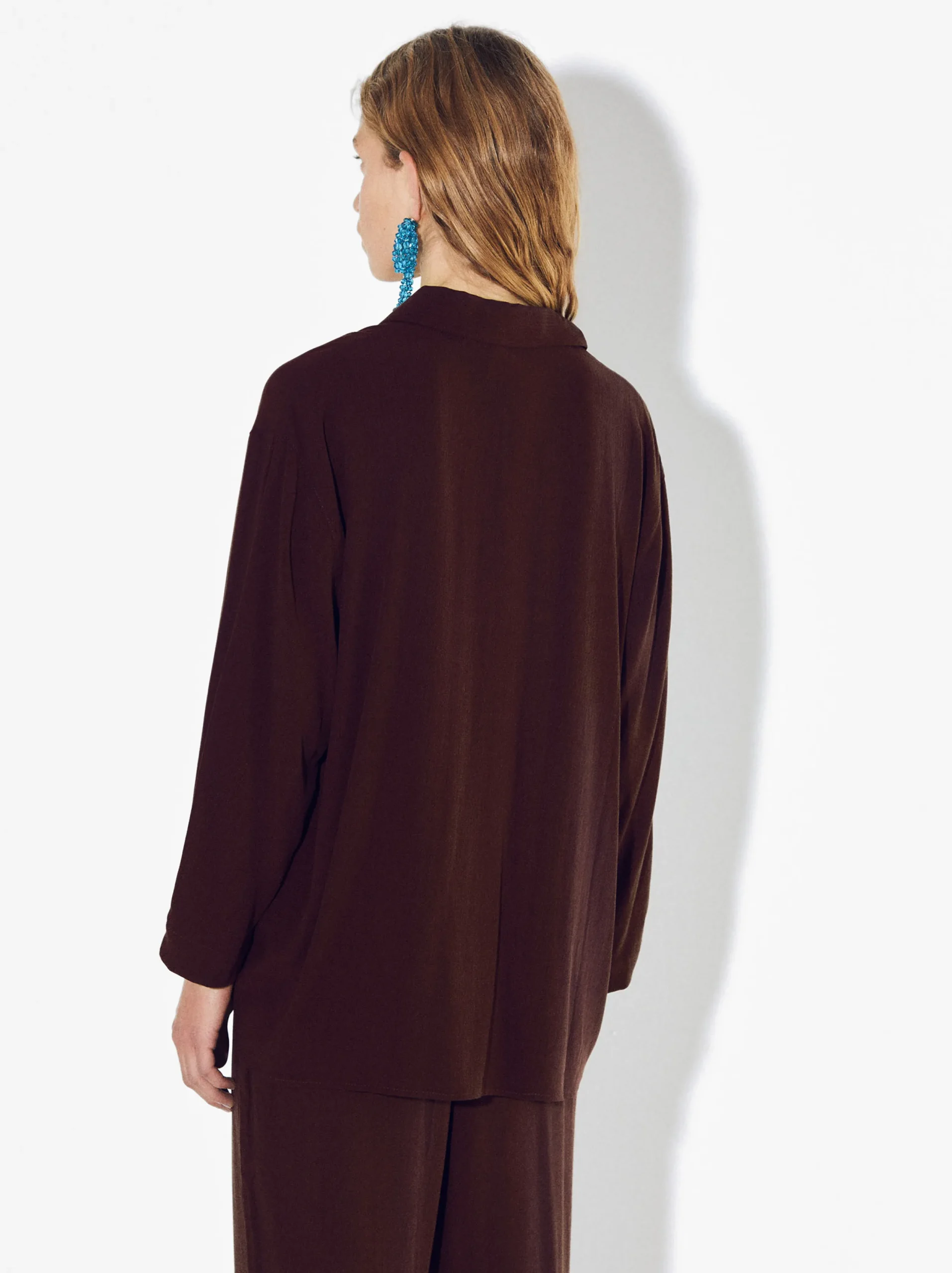 PARFOIS Camisa De Lyocell Burdeos Cheap