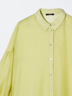 PARFOIS Camisa De Lyocell Amarillo Flash Sale