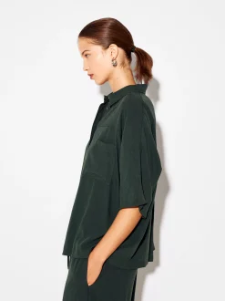 PARFOIS Camisa De Lyocell Verde Store