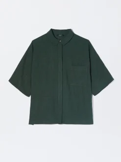 PARFOIS Camisa De Lyocell Verde Store