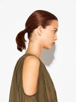 PARFOIS Camisa De Lyocell Con Hombros Abiertos Marr&oacute;n Best Sale