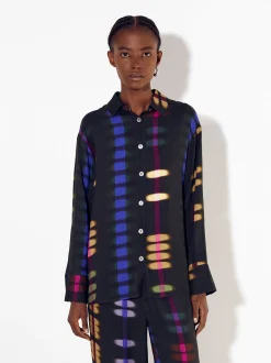 PARFOIS Camisa Estampada Multicor Fashion