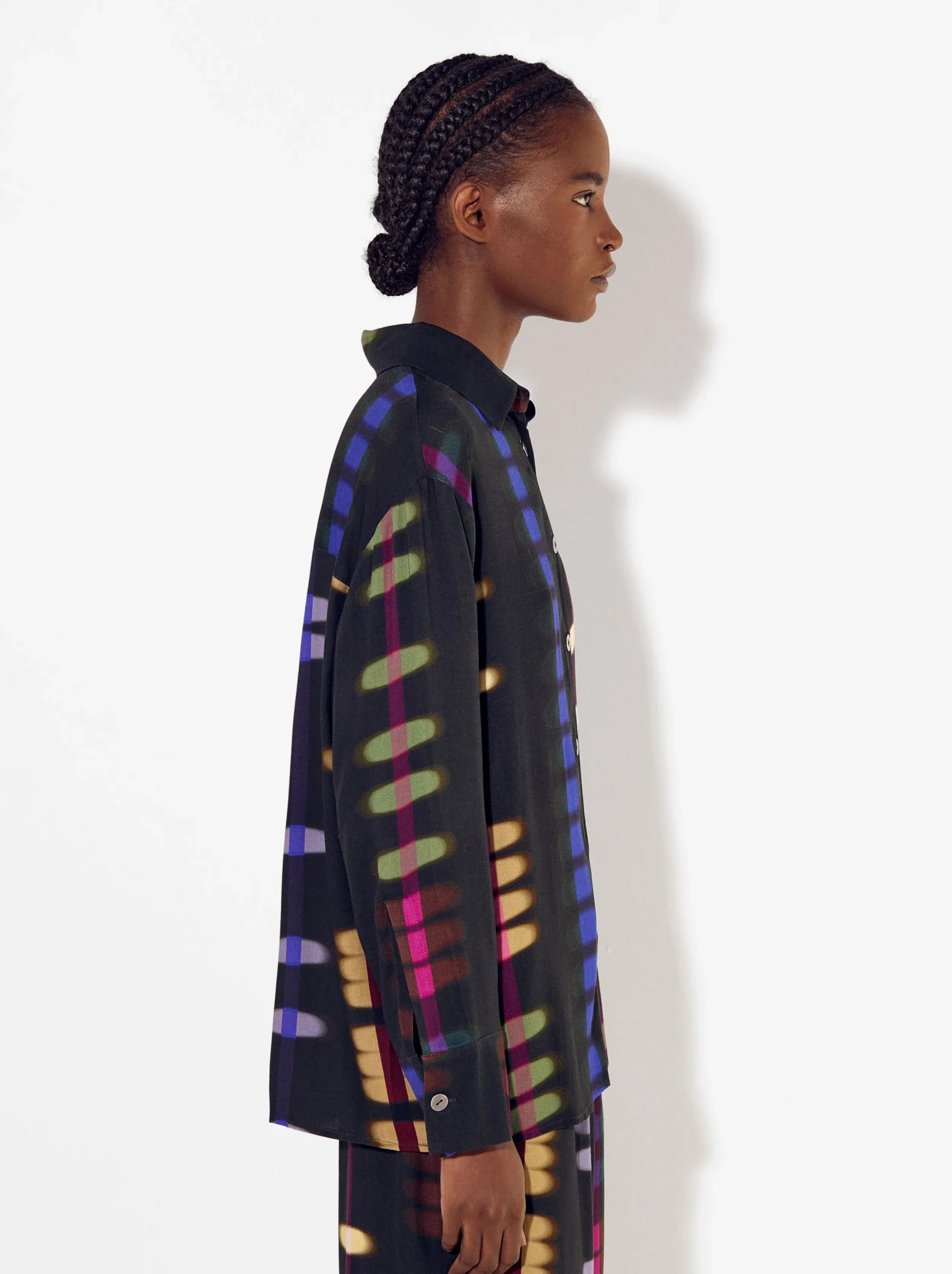 PARFOIS Camisa Estampada Multicor Fashion