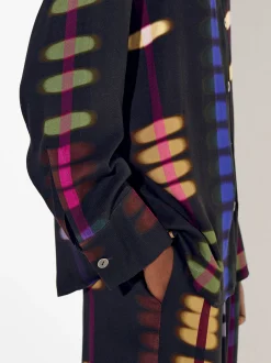 PARFOIS Camisa Estampada Multicor Fashion