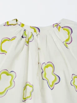 PARFOIS Camisa Estampada Con Pliegues Multicor Best