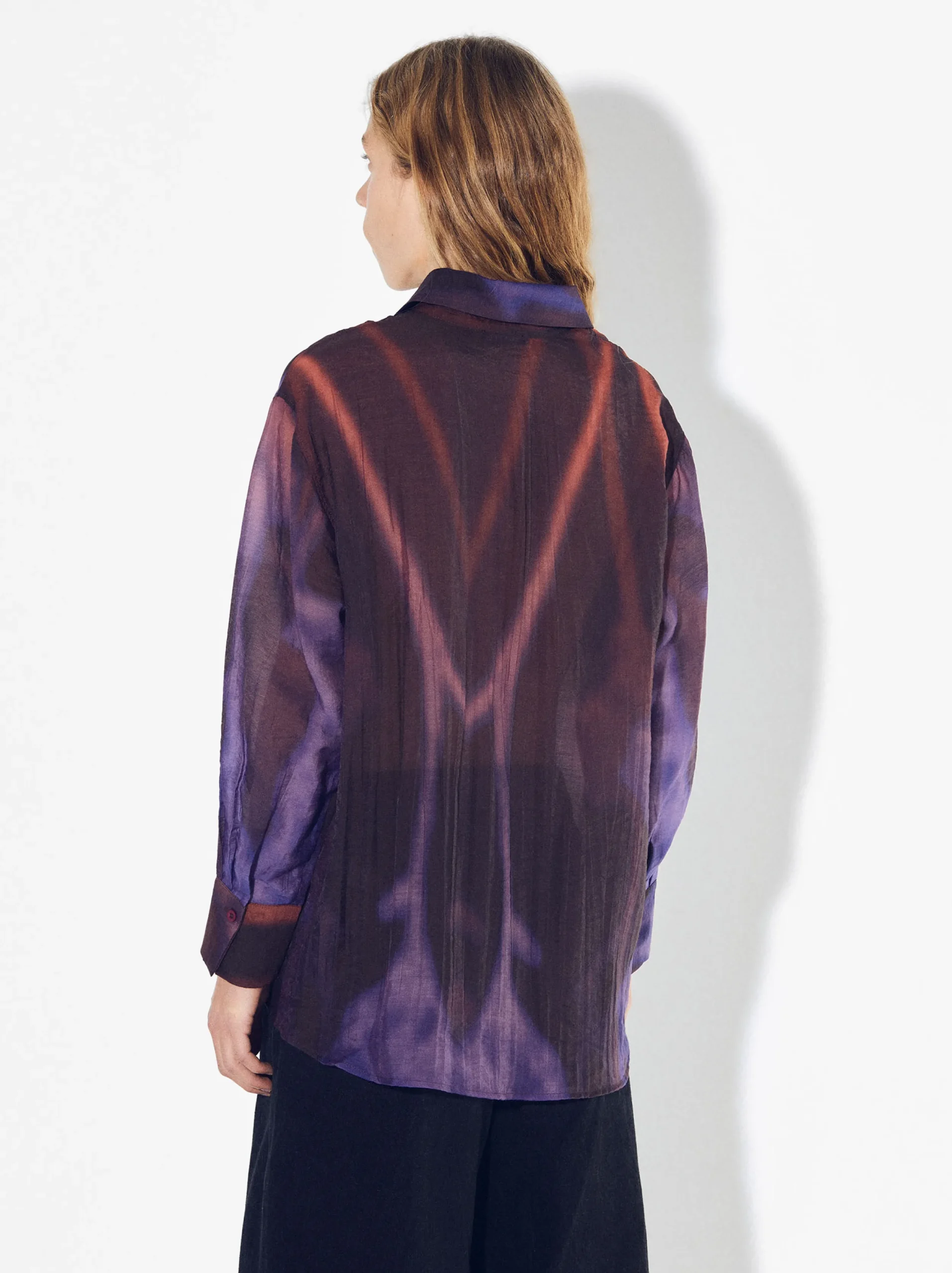 PARFOIS Camisa Estampada Lyocell Multicor Best Sale