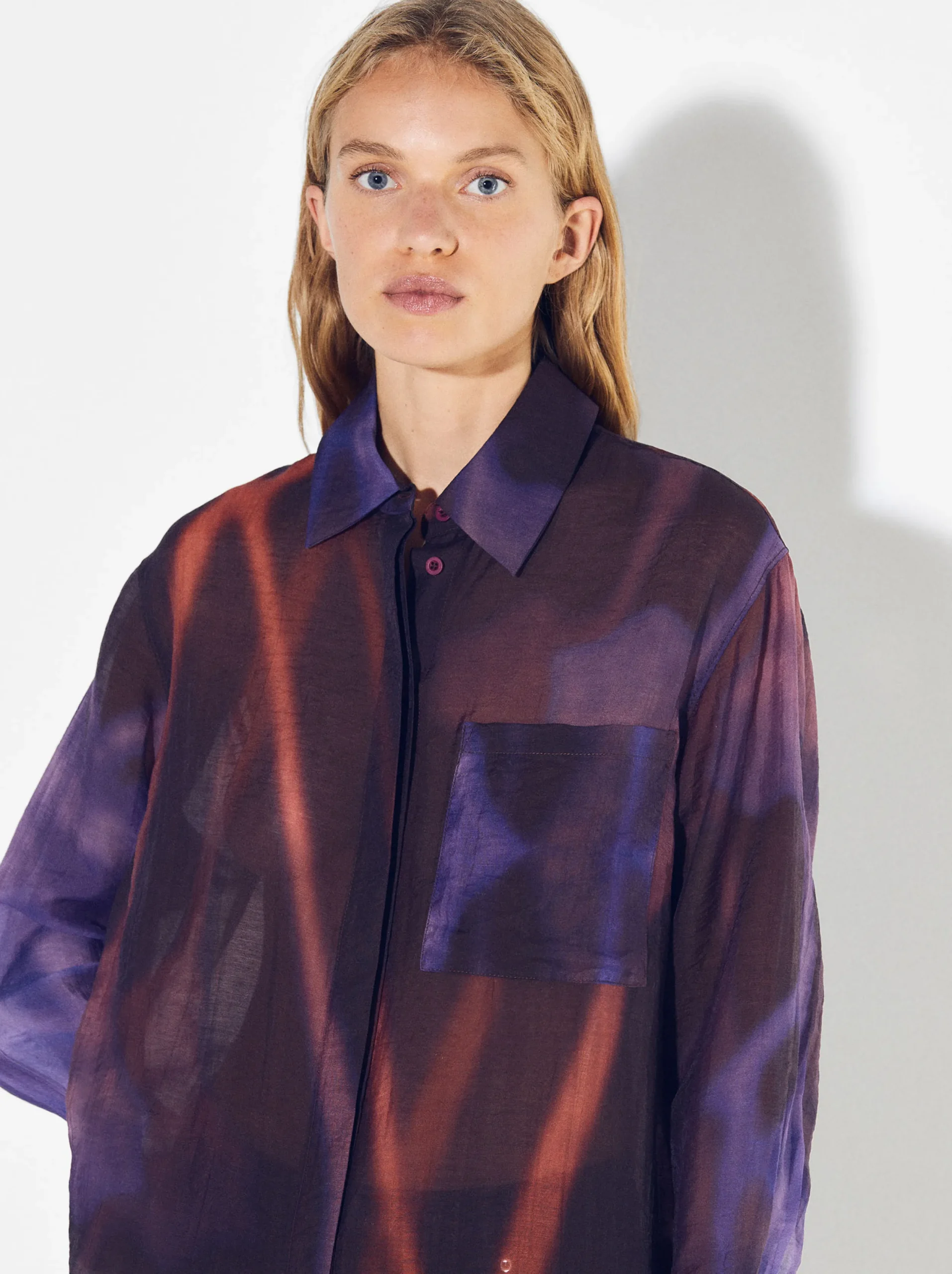 PARFOIS Camisa Estampada Lyocell Multicor Best Sale