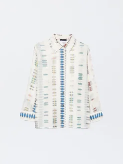 PARFOIS Camisa Estampada Lyocell Multicor Online