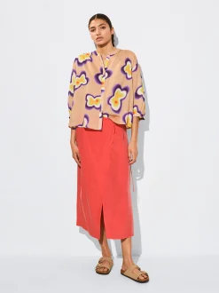 PARFOIS Camisa Estampada Manga Abullonada Multicor Sale