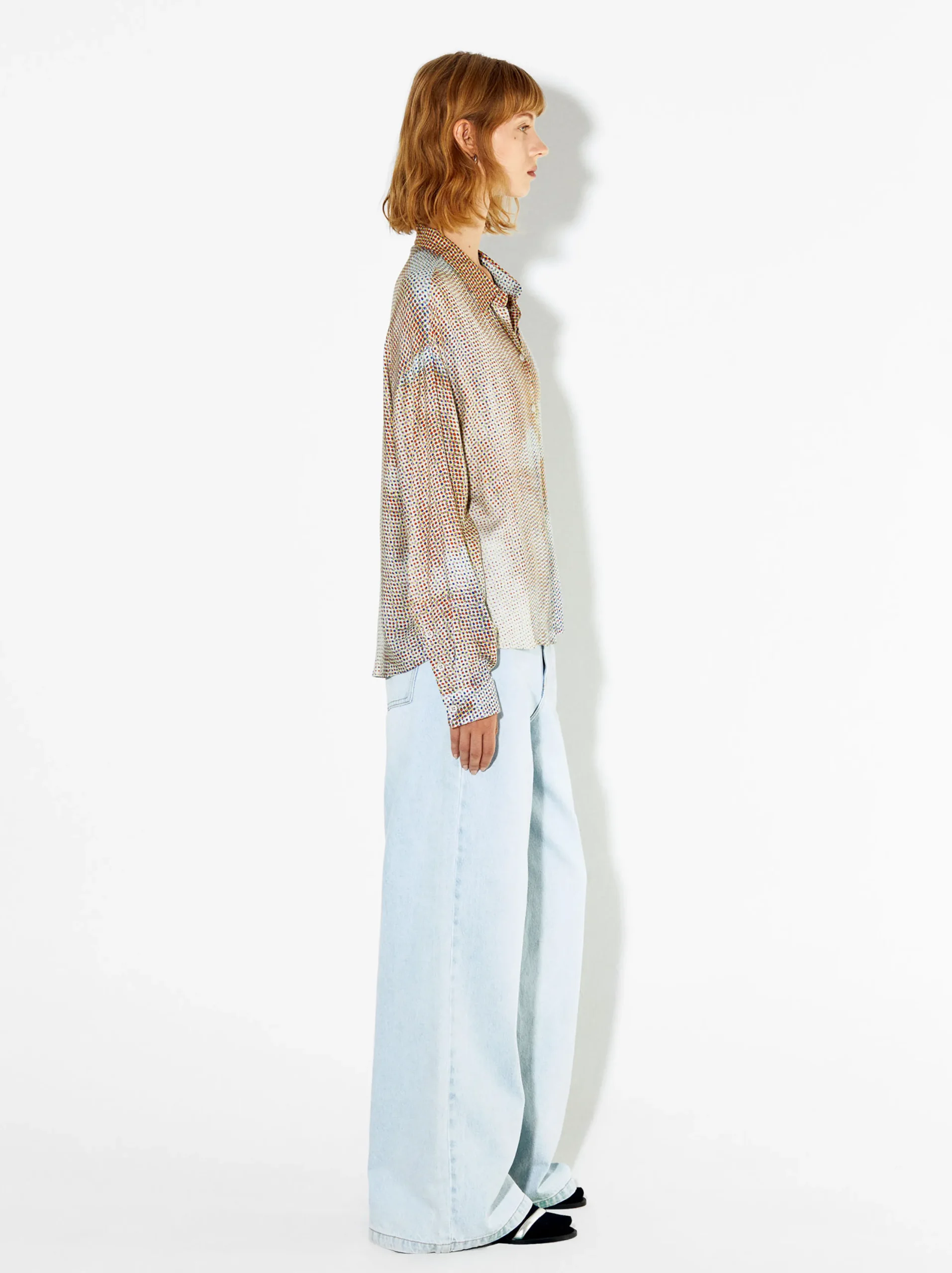 PARFOIS Camisa Estampada Manga Larga Multicor Discount