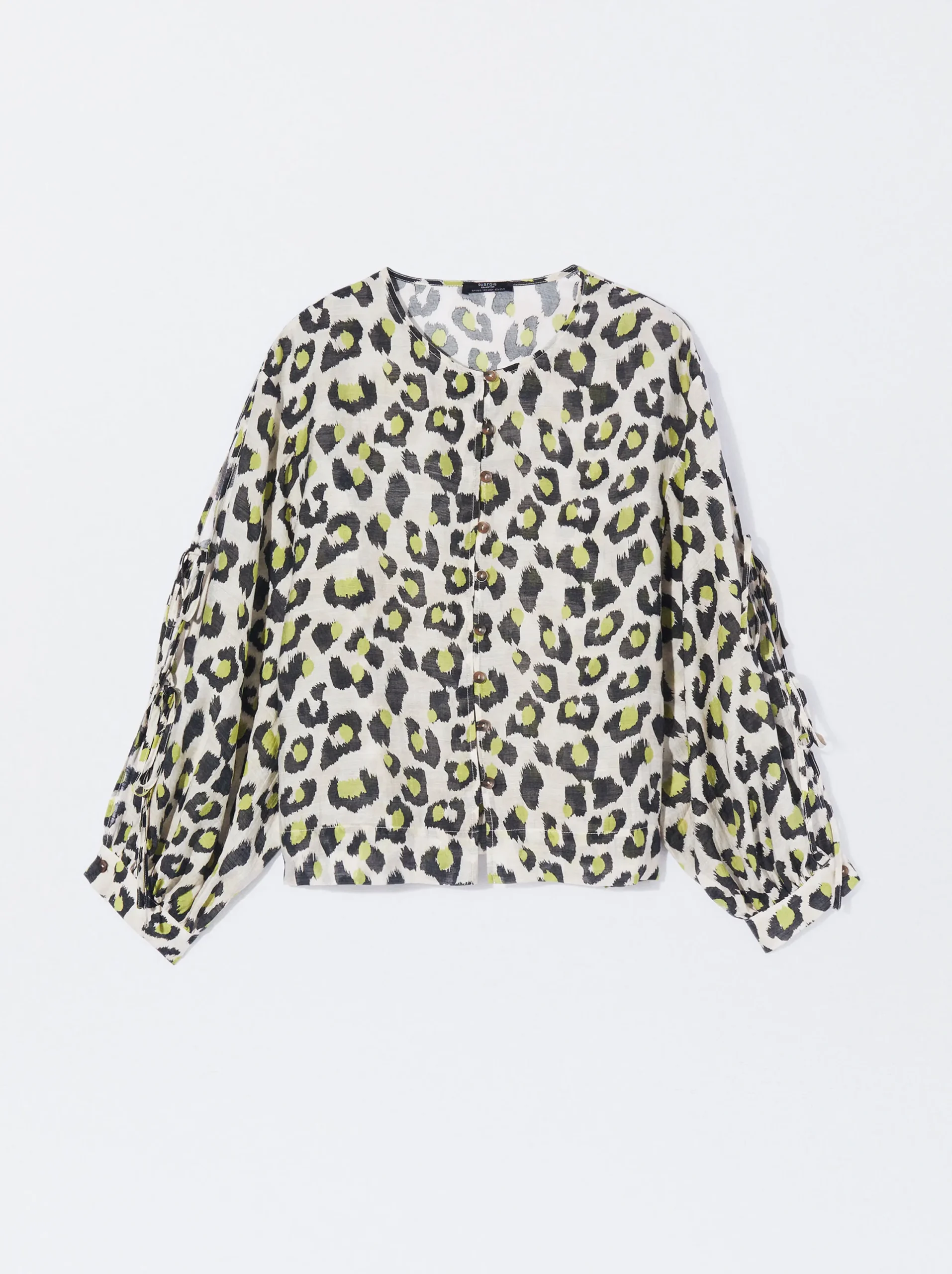 PARFOIS Camisa Estampada Manga Larga Multicor Cheap