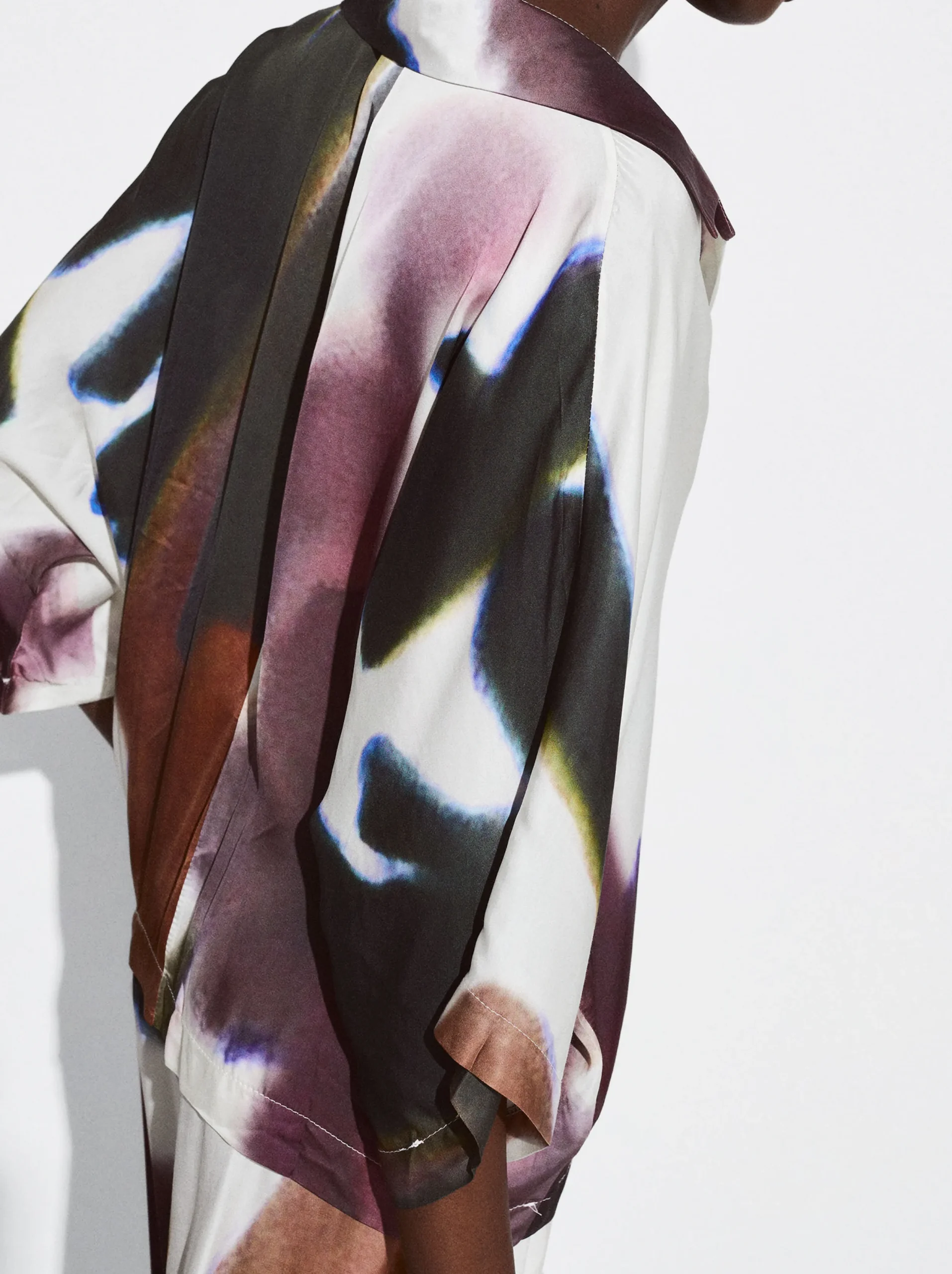 PARFOIS Camisa Fluida Estampada Multicor Cheap