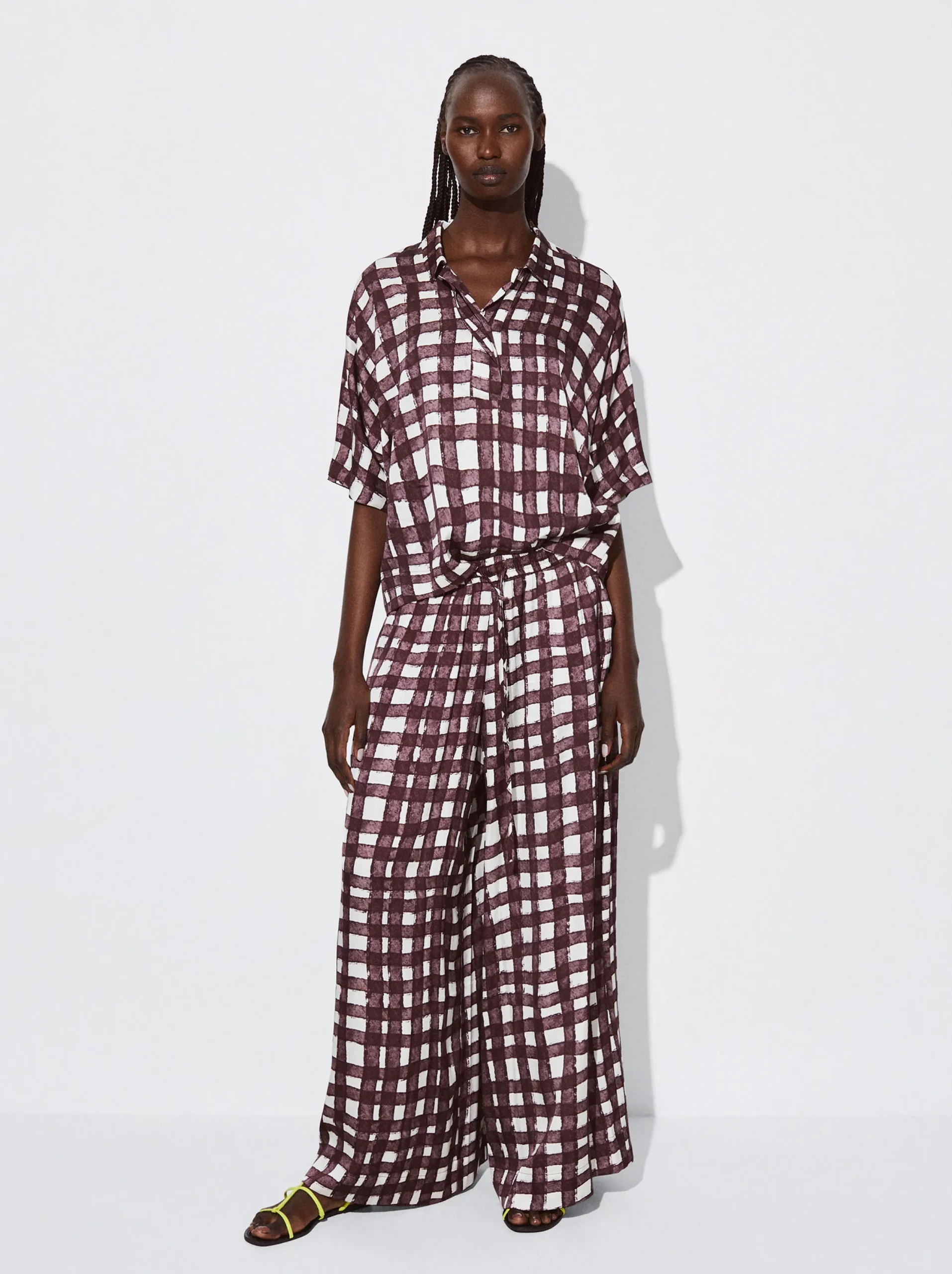 PARFOIS Camisa Fluida Estampada Multicor Shop