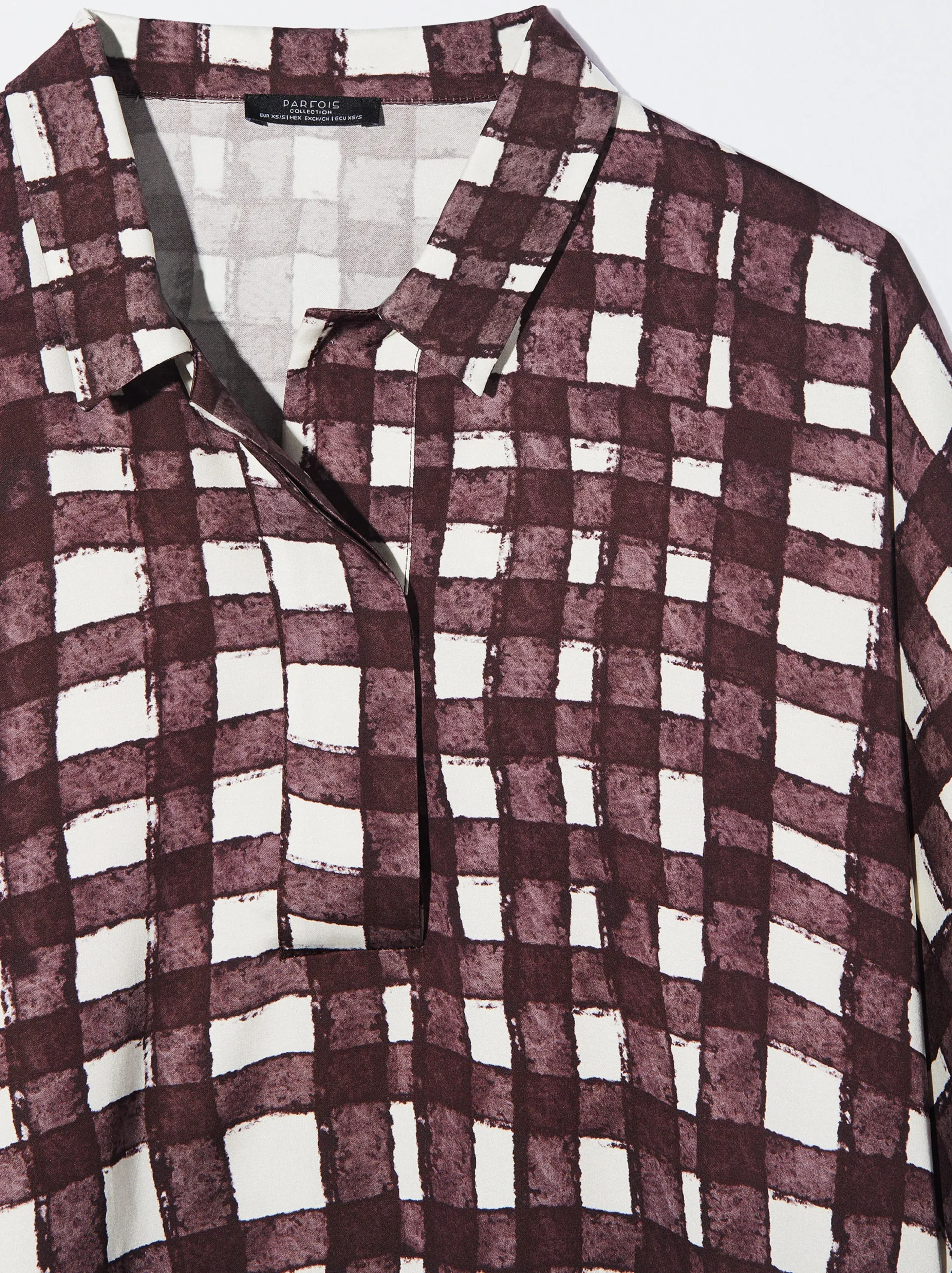 PARFOIS Camisa Fluida Estampada Multicor Shop
