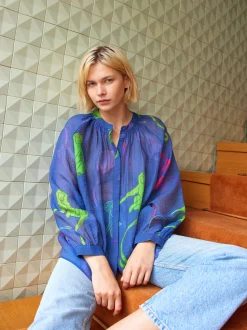 PARFOIS Camisa Lyocell Estampada Multicor Sale
