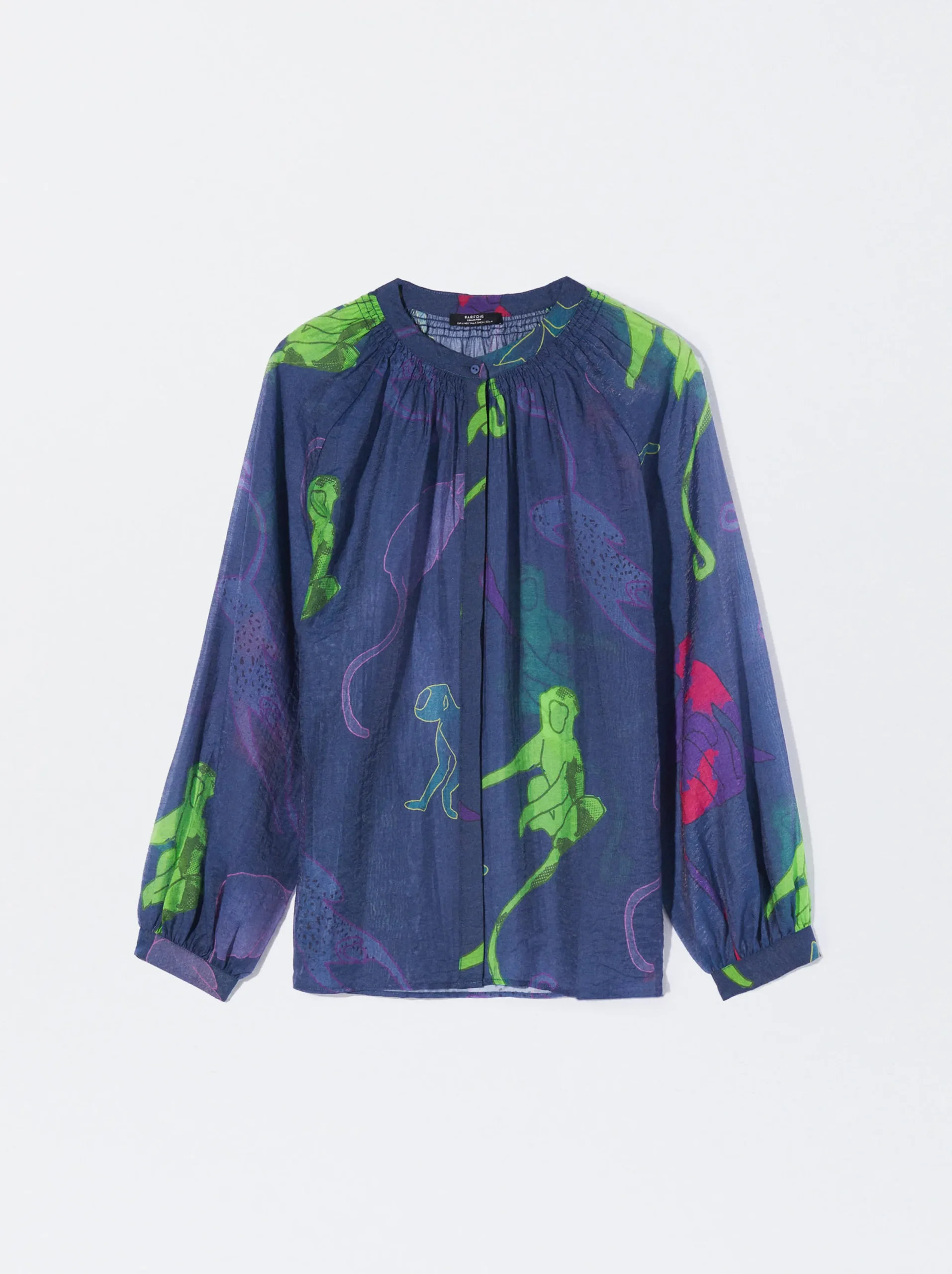 PARFOIS Camisa Lyocell Estampada Multicor Sale