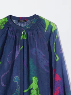 PARFOIS Camisa Lyocell Estampada Multicor Sale